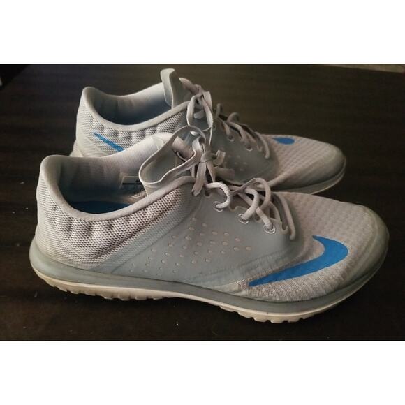Nike FS Lite Run 2 Women's Running Shoes Gray Blue Sneakers Size 9.5119 - Picture 2 of 16